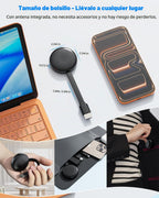 Miracast - Adaptador de pantalla HDMI inalámbrico, dongle de espejo de pantalla HD, 2.4G y 5G C, compatible con iOS, Android, Windows, Mac a HDTV/monitor/proyector