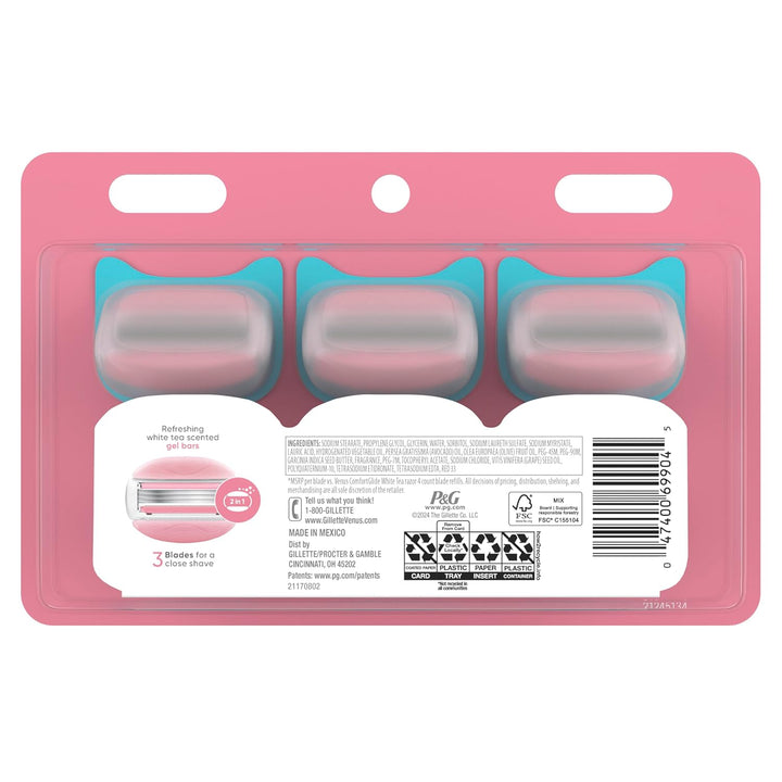Venus ComfortGlide White Tea - Cuchillas de afeitar para mujer, con...