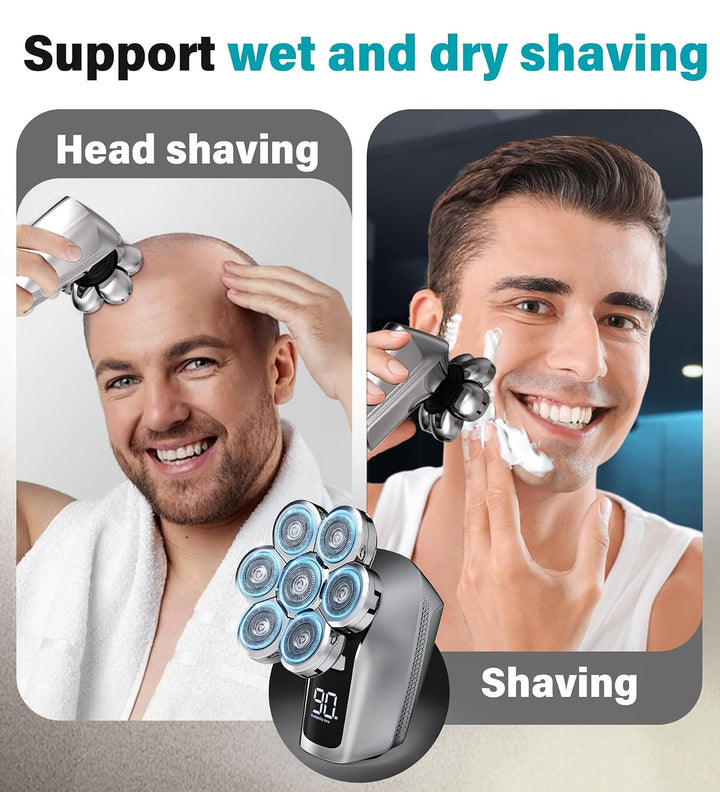 Gisaae - Afeitadoras de cabeza para hombres calvos, afeitadora eléc...