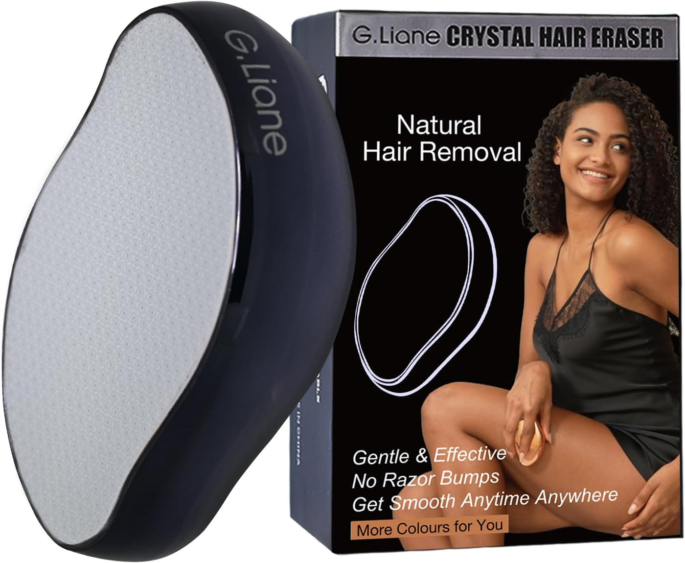 G.Liane Depilación de cristal, removedor de pelo de cristal sin dol...