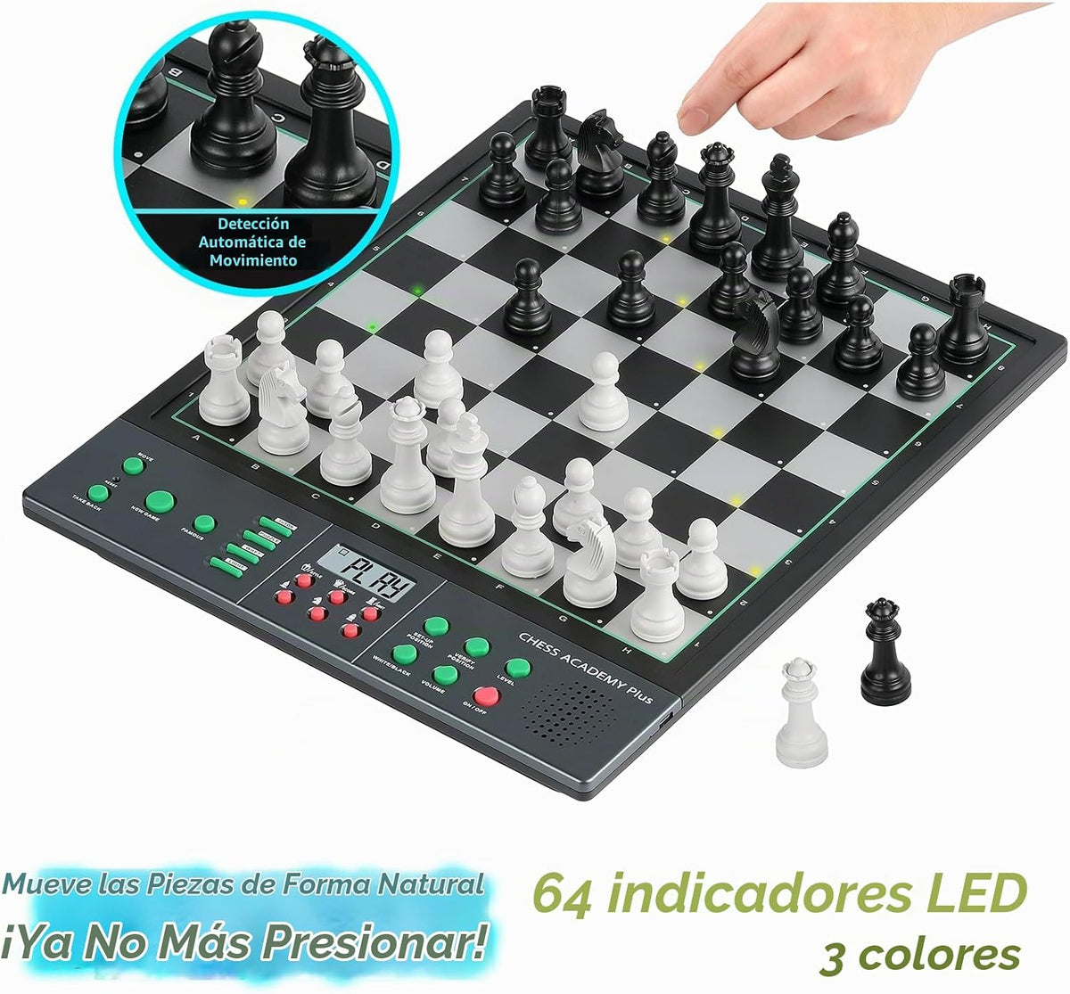 Encienda el tablero de ajedrez electrónico Mover Detección automática AI
