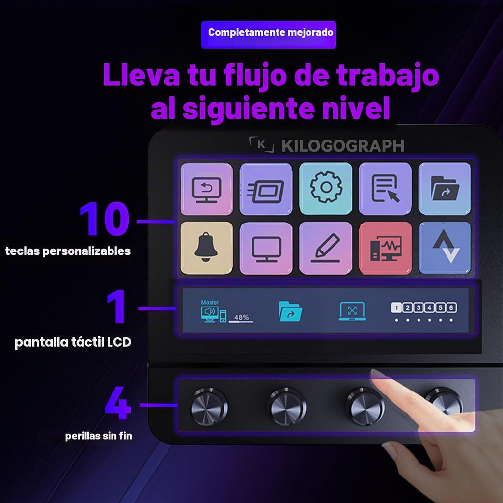 Mirabox Stream Dock - Controlador de cubierta de vapor para PC