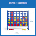 EastPoint - Juego de césped Connect 4 de gran tamaño, color azul, 42 piezas