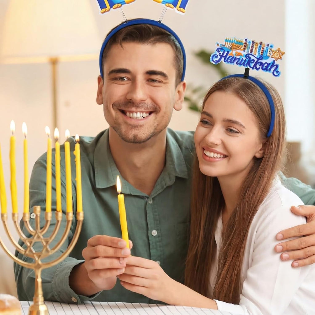 24 diademas de Hanukkah, 12 estilos de recuerdos de fiesta