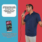 Sistema de karaoke con Bluetooth parte superior para carga de CDG, espectáculo de discoteca sonido y luces (negro) SML385BTBK Singing Machine, Blanco, M