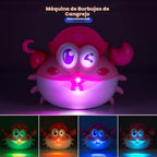 Juguetes de baño, juguetes de baño iluminados para bebés, máquina de burbujas de baño con luz RGB colorida, gran cumpleaños para niños y niñas, juguete de bañera para niños de 1-3, 4-8 años