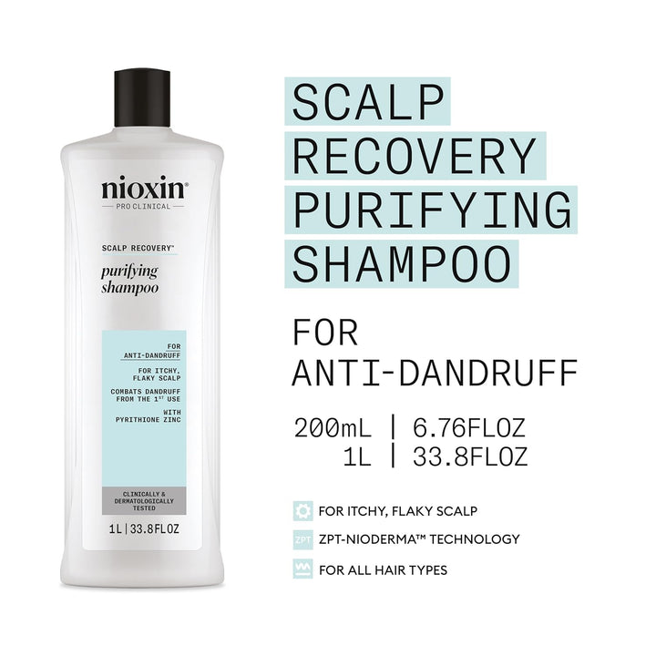 Nioxin Scalp Recovery Purifying Shampoo | For Itchy, Flaky Scalp |...