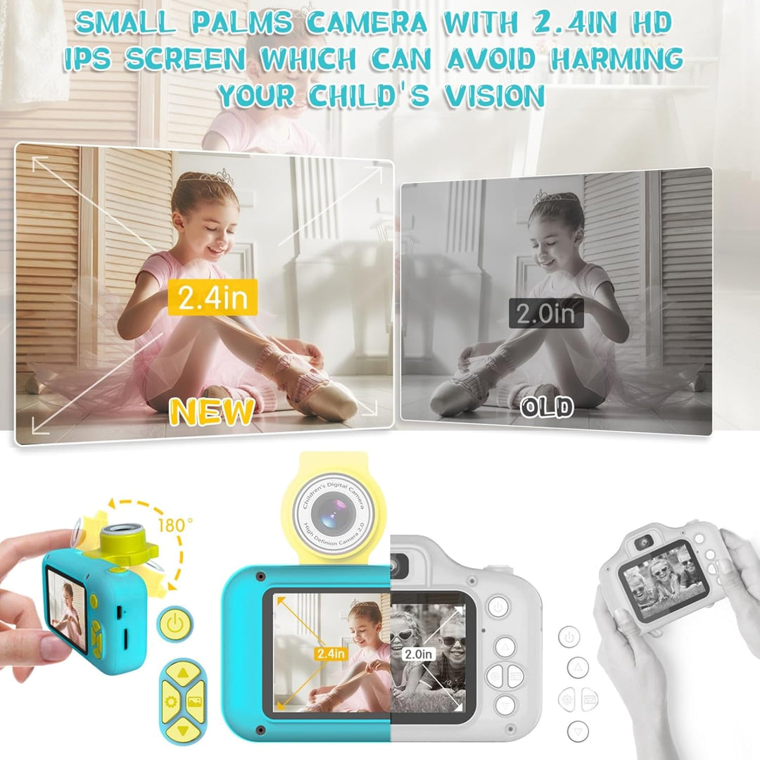 ARNSSIEN Cámara para niños, cámara digital de juguete para niños pe...