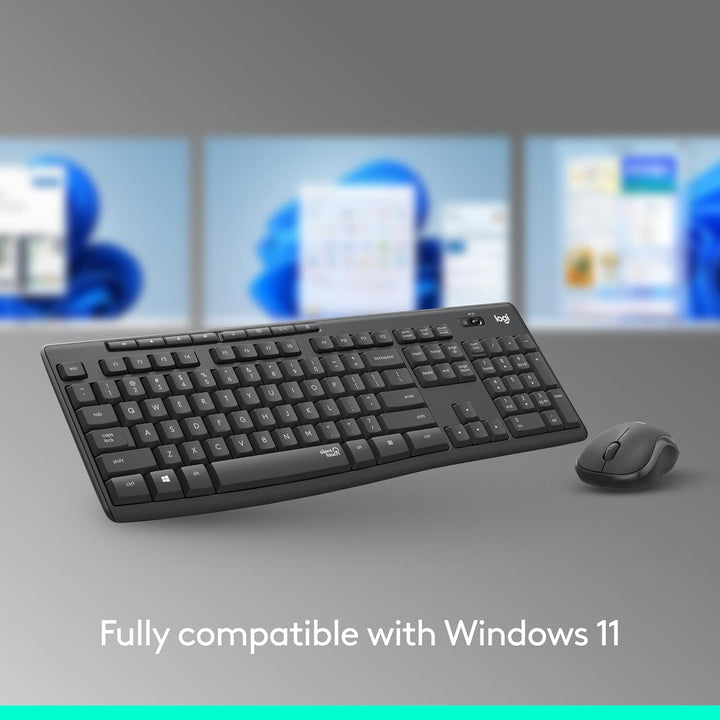 Logitech MK295 - Combo de mouse y teclado inalámbricos con tecnolog...