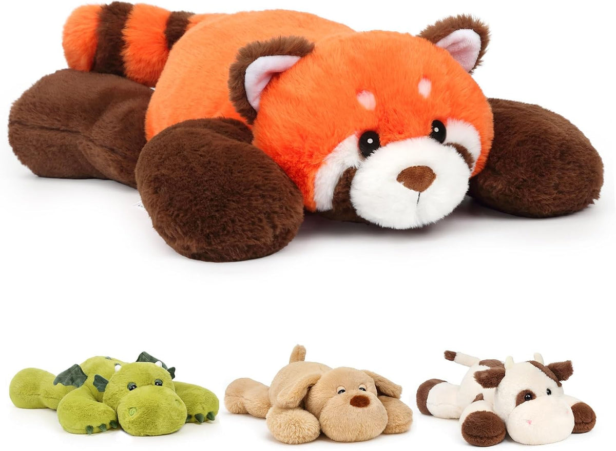 Peluche de panda rojo con peso (20 pulgadas, 3.3 libras)