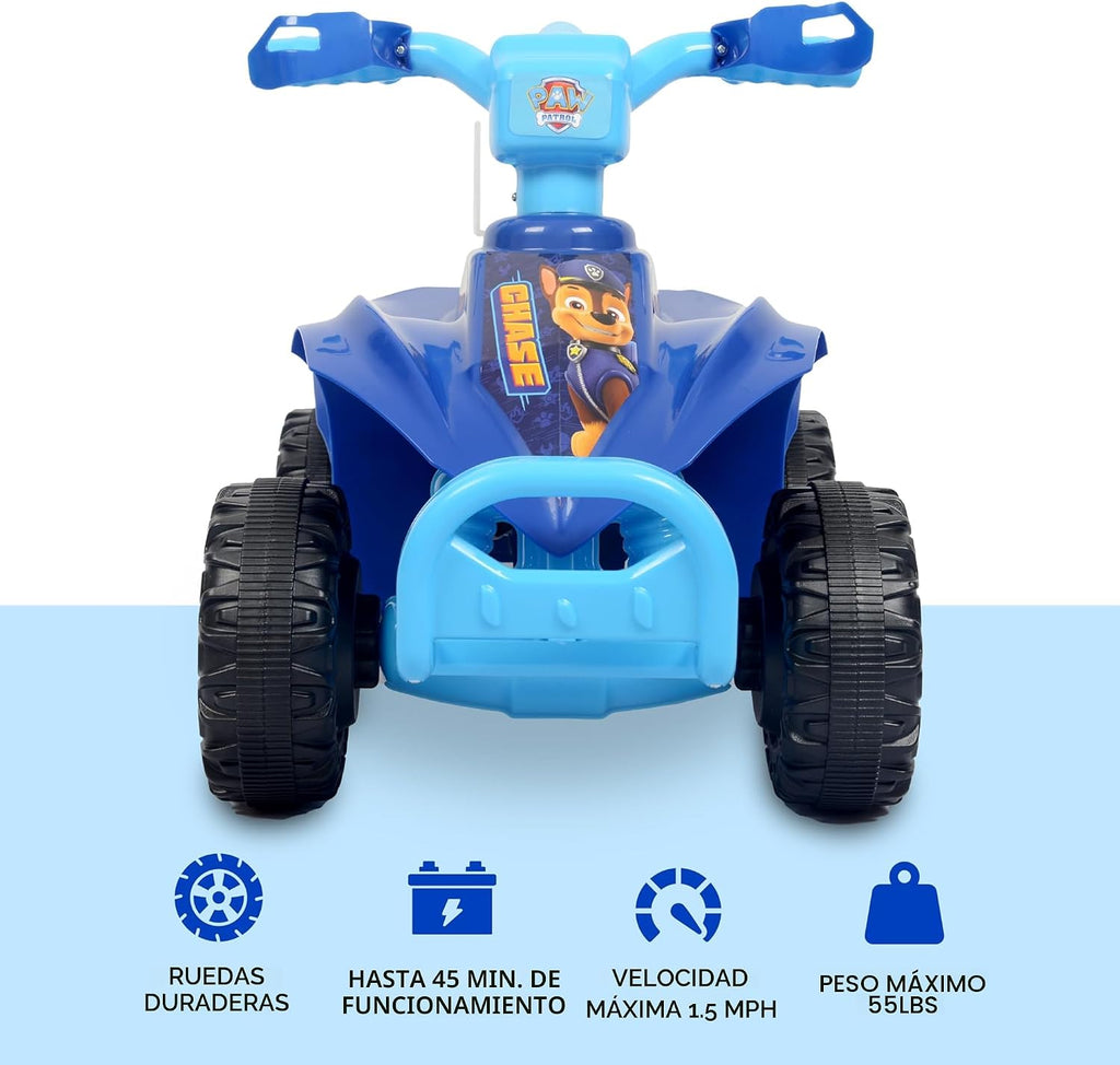 Paw Patrol Chase - ATV de 6 V para niños con batería recargable, de 2 a 3 años