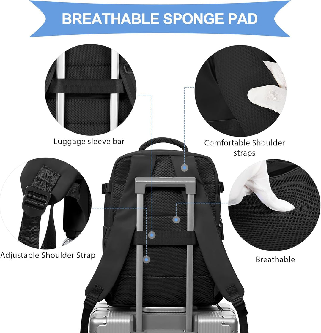 coowoz Mochila de mano para mujeres y hombres, mochila de viaje apr...
