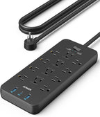 Anker Power Strip con 2100J Surge Protector, Outlet Extender, 20W, 12 AC