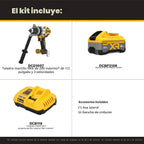 DEWALT Kit de taladro de martillo inalámbrico sin escobillas de 20 V MAX XR de 1/2 pulgada con batería de 8 Ah y cargador, 3 velocidades (DCD1007WW1)