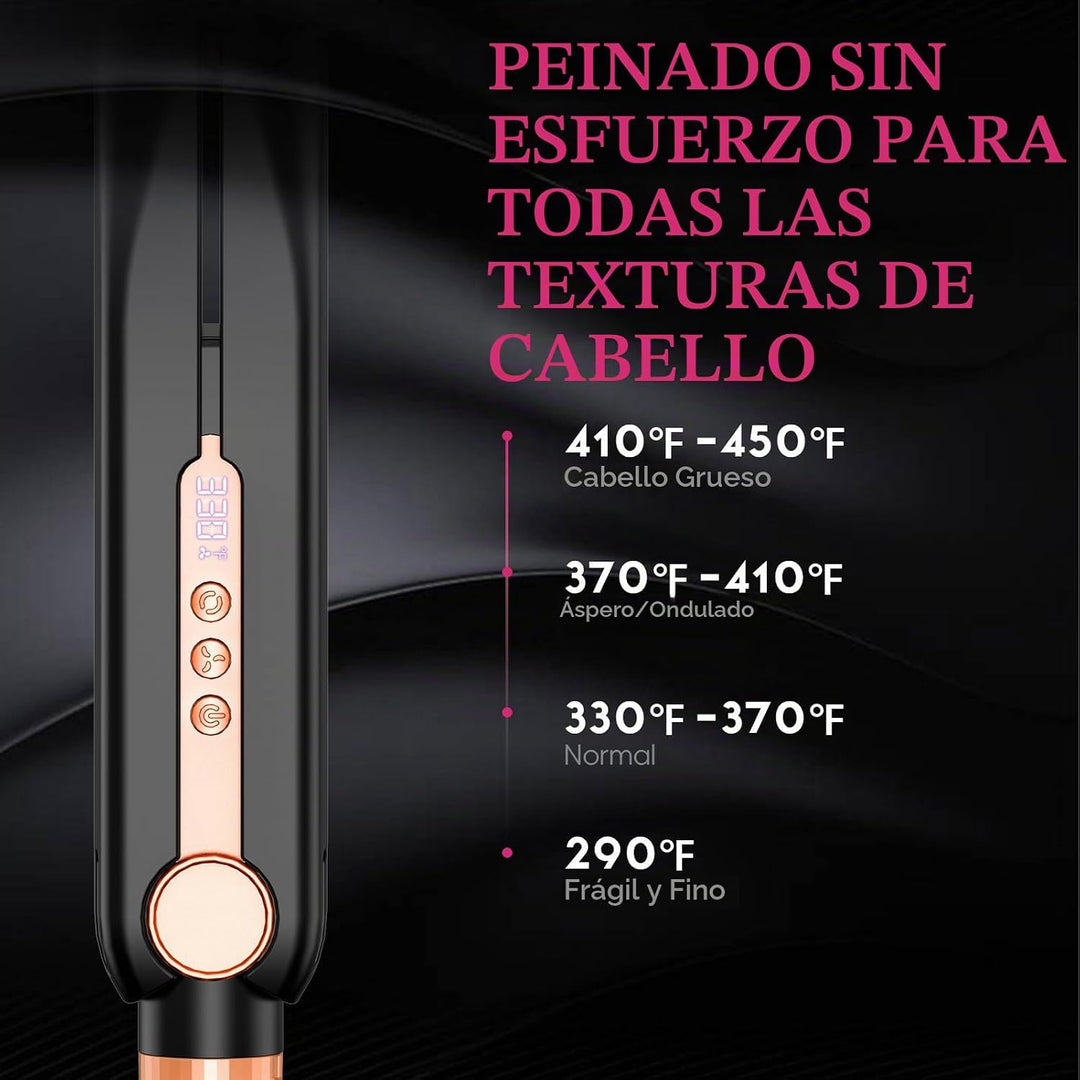 SKIMI Airflow Styler 2.0 - Plancha plana de titanio y rizadora, 96...