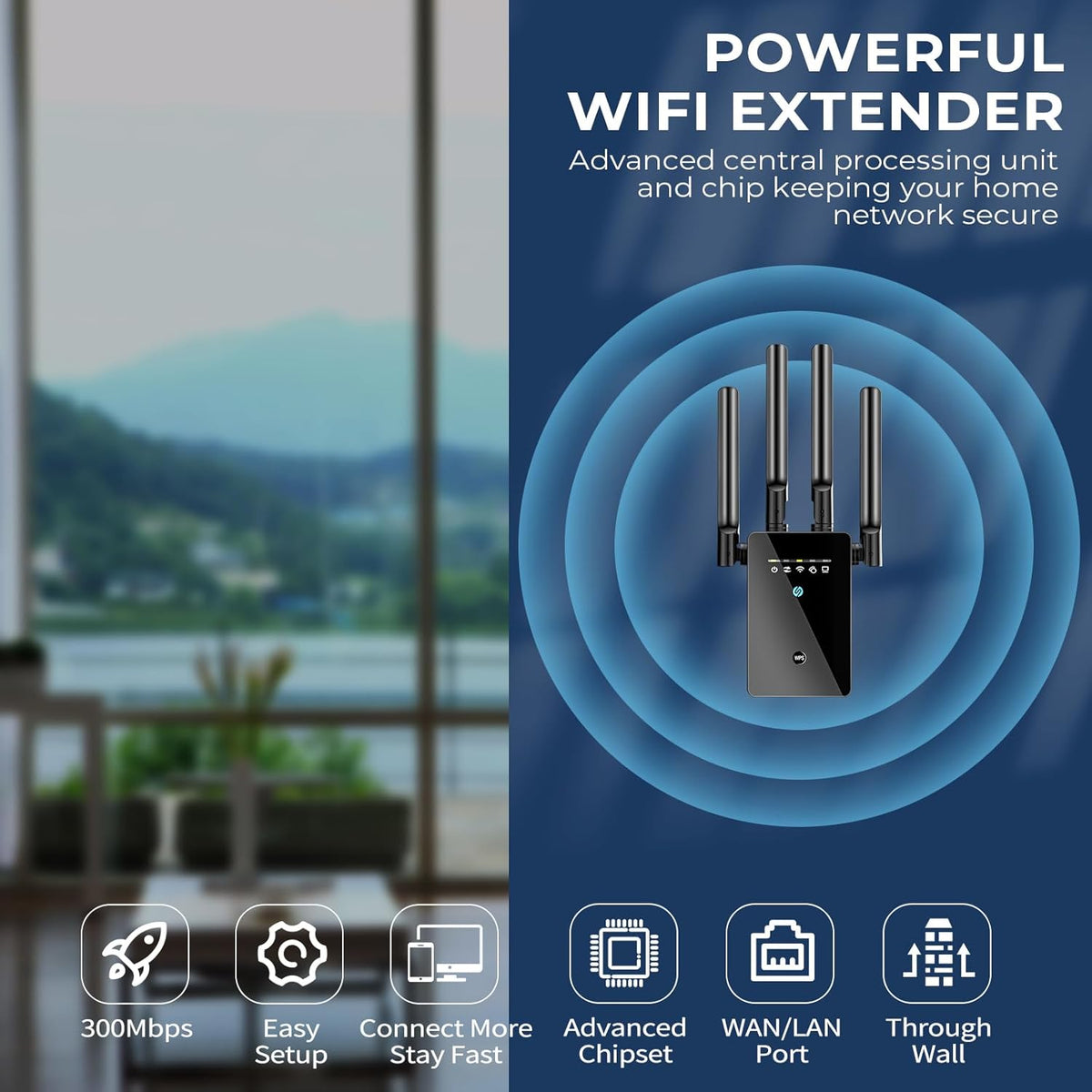 Amplificador de señal WiFi 2026 para el hogar extensor de