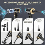 Aspiradora de Coche, Potente Succión de 20000Pa y Batería de 6000mAh, Hasta 40 Min de Uso, Negro