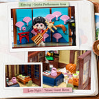 PANTASY Juego de construcción japonés Onsen para adultos, Snowy Hot Spring