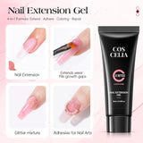 COSCELIA Kit de poligel de uñas con lámpara UV de 15 colores, gel d...