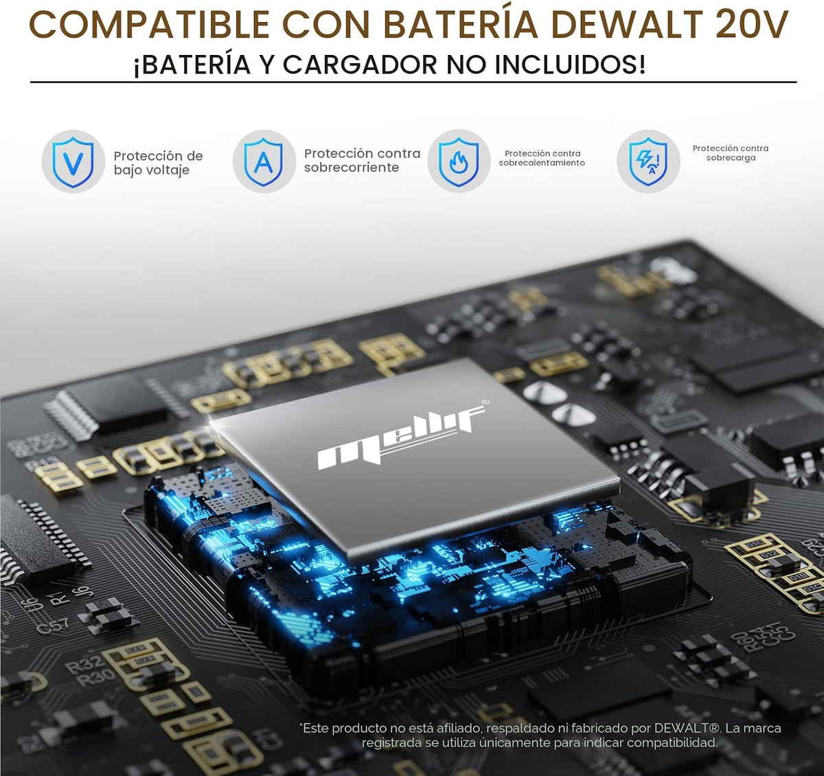 Destornillador de impacto hexagonal de 1/4 pulgadas compatible