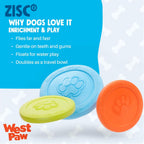 West Paw Zogoflex Zisc Dog Frisbee, disco aerodinámico de alto vuelo para perros, cachorros – Frisbees de perro ligero flotable para ir a buscar, tironear, atrapar y jugar – también se puede usar como cuenco de comida/agua, fabricado en Estados Unidos., L