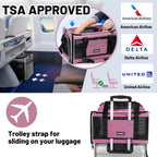 Transportador para gatos extensible superior 18x11x11, aprobado por United Delta American Airlines