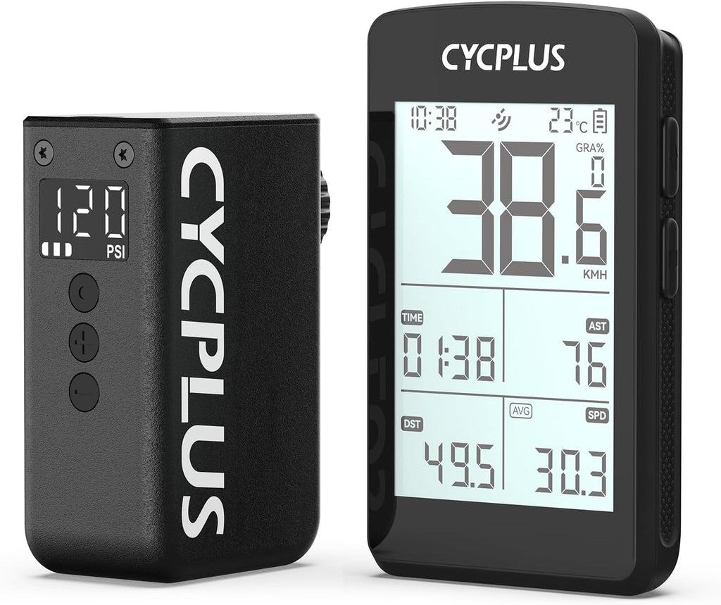 CYCPLUS Bomba de bicicleta AS2PRO + Ciclocomputador GPS M3