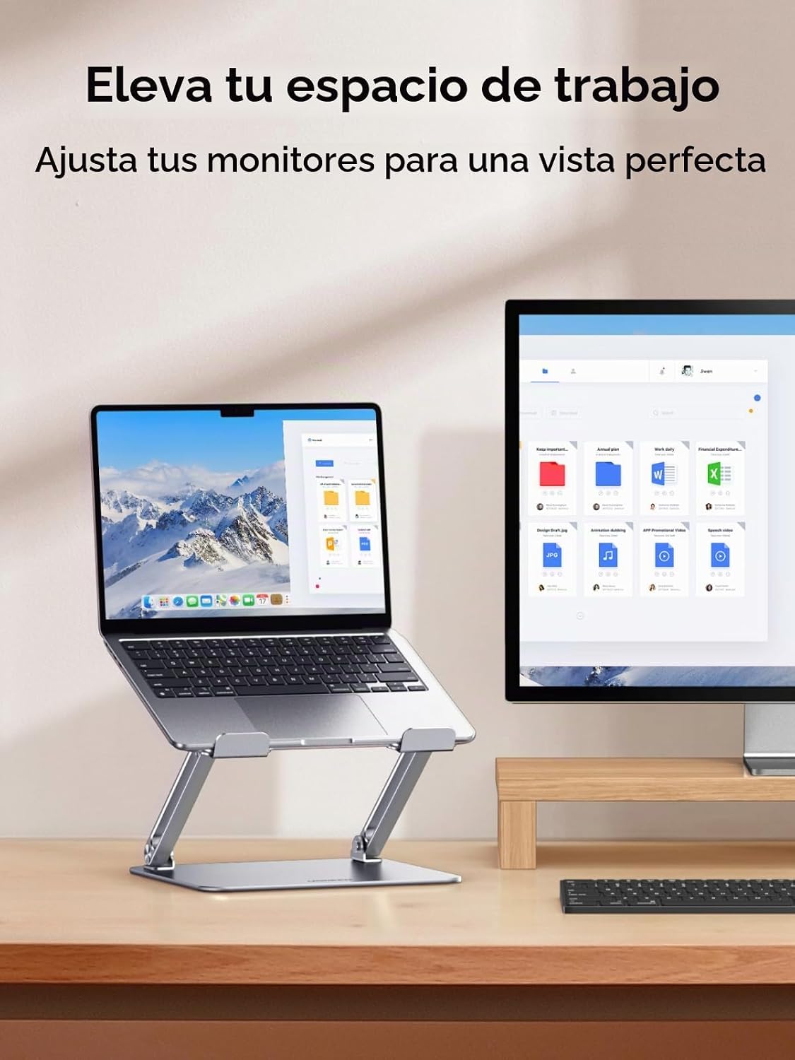 UGREEN Soporte portátil para computadora portátil para escritorio, soporte