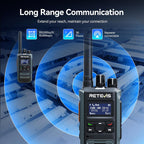 Retevis Walkie Talkies digitales MateTalk P3 con auricular (paquete de 4)