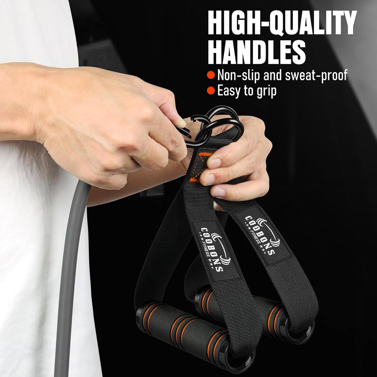 Bandas de Resistencia con Asas, Bandas de 175 lb para Entrenamiento