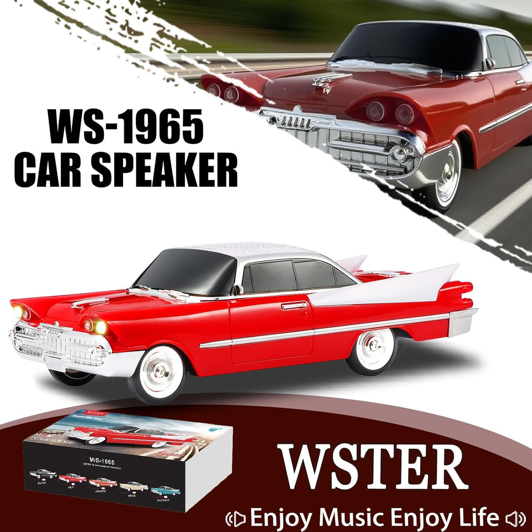 WSTER WS-1965 Replica Altavoz Bluetooth - Diseño retro de cohete de...