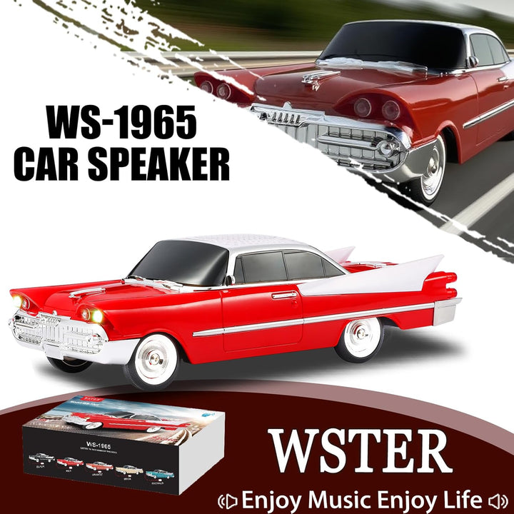 WSTER WS-1965 Replica Altavoz Bluetooth - Diseño retro de cohete de...