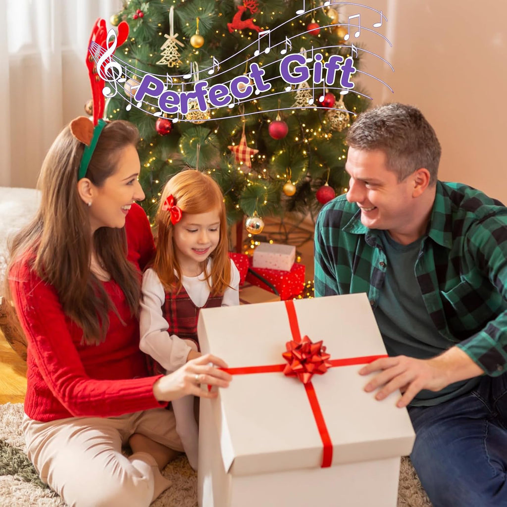 Juego de 2 piezas de saxofón de trompeta de juguete para niños, instrumento musical de plástico para regalo