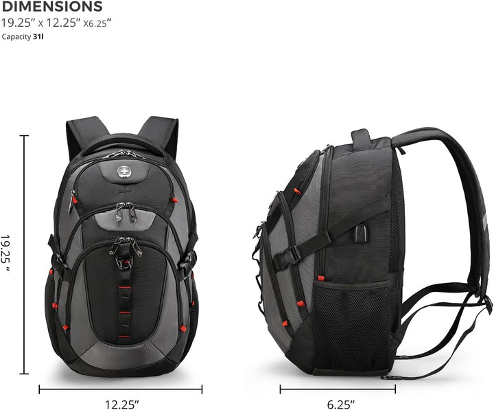 swissdigital Mochila para portátil de viaje de negocios, para hombr...