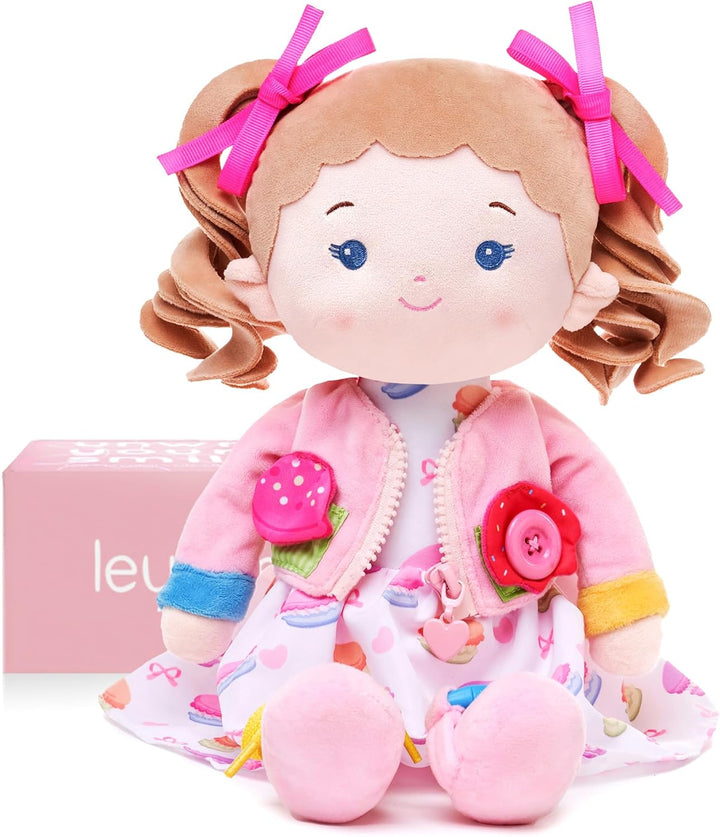 LeyaDoll Soft Bady - Muñeca de bebé suave y educativa (16 pulgadas)...