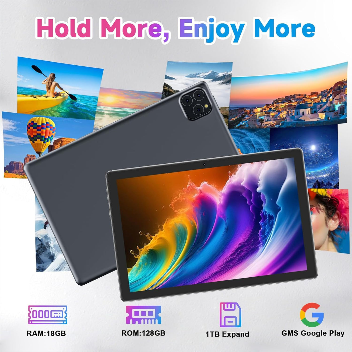 Vyrolinia Tablet Android 15 10 pulgadas 18 GB RAM+128 GB ROM\/2 TB...