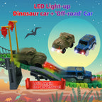 Dinosaur World Race Track Toys - Juego de pista flexible