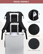 LOVEVOOK Mochila para laptop para mujer, mochila de trabajo convert...