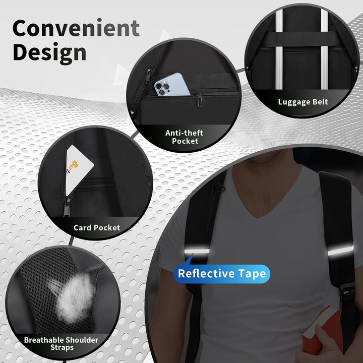 BERTASCHE Mochila de Almuerzo, Mochila para Laptop de 15.6 pulgadas...