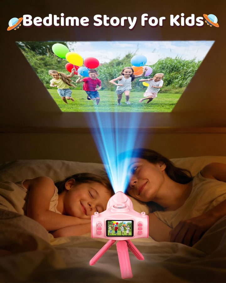 Cámara para niños con proyector, cámara digital HD 1080P para niños...