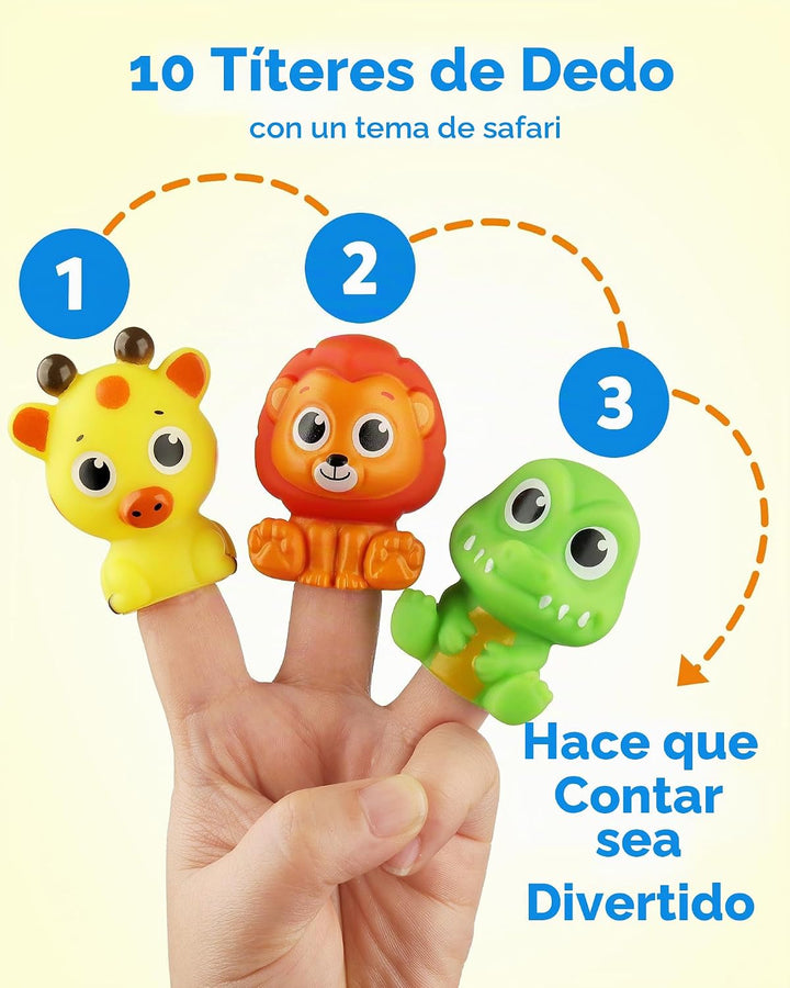 Coogam Juguetes de habilidad motora fina para niños pequeños, 10 pi...
