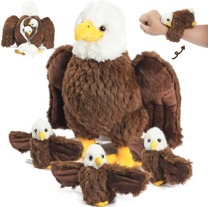 XYHQYB 4 piezas de animales de peluche de águila calva, 14 pulgadas...