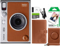 FUJIFILM INSTAX Mini EVO Hybrid Cámara instantánea marrón + películ...