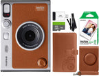 FUJIFILM INSTAX Mini EVO Hybrid Cámara instantánea marrón + películ...