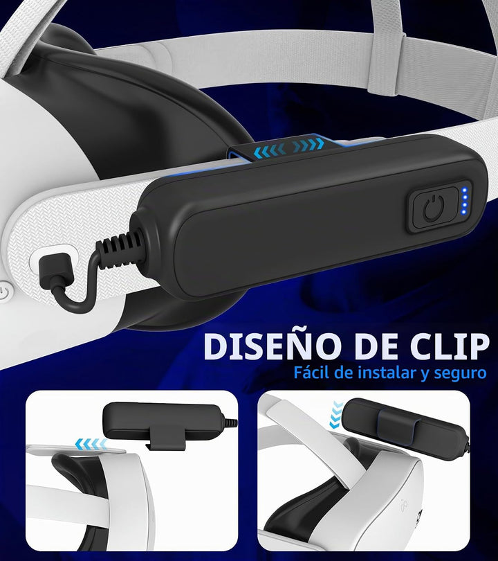 MS.CLEO Paquete de baterías para Meta\/Oculus Quest 3s\/3\/2, 5000m...