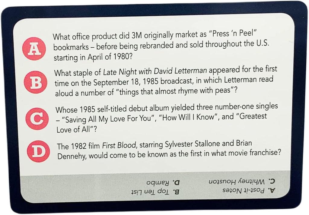 You Gotta Know 1980s - Juego de Trivia