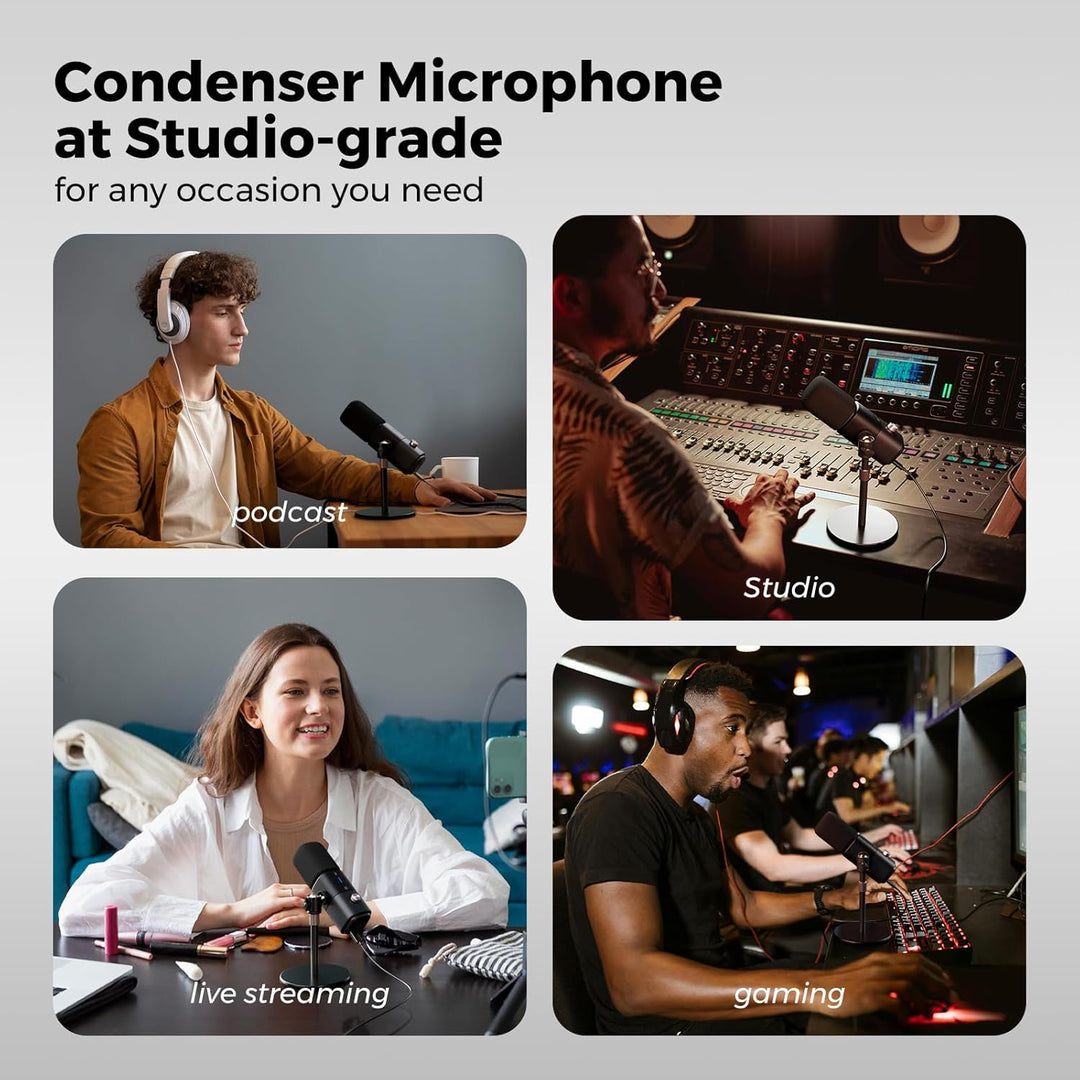 NearStream AM25X Gen2 Micrófono de Condensador XLR\/USB con Cancela...