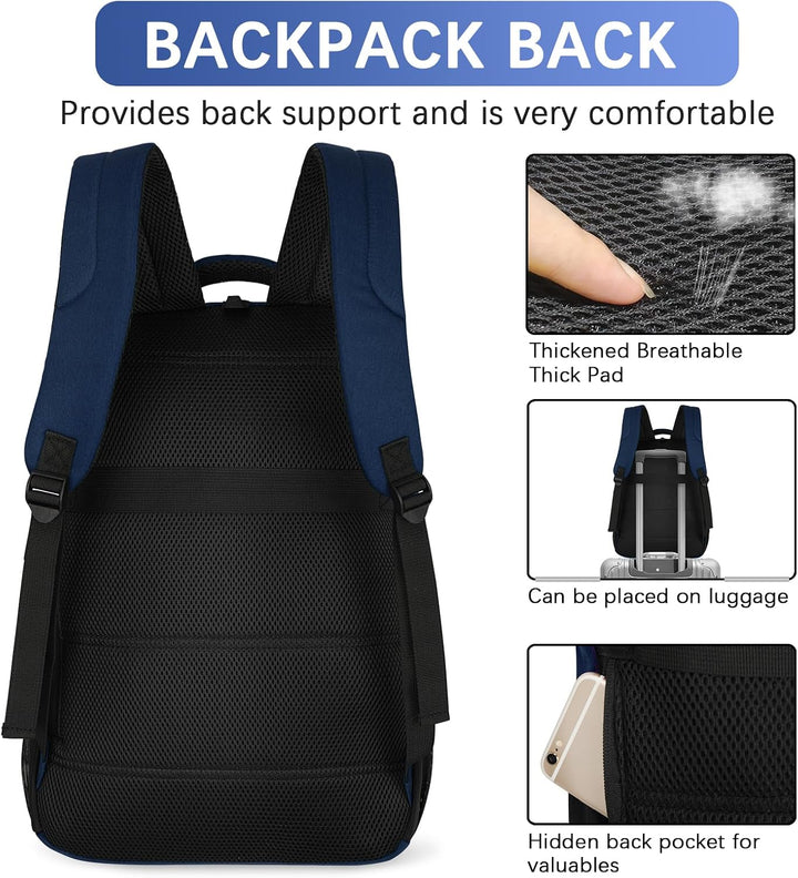 LARIPOP Mochila para laptop de viaje, de 15.6 pulgadas, mochila par...