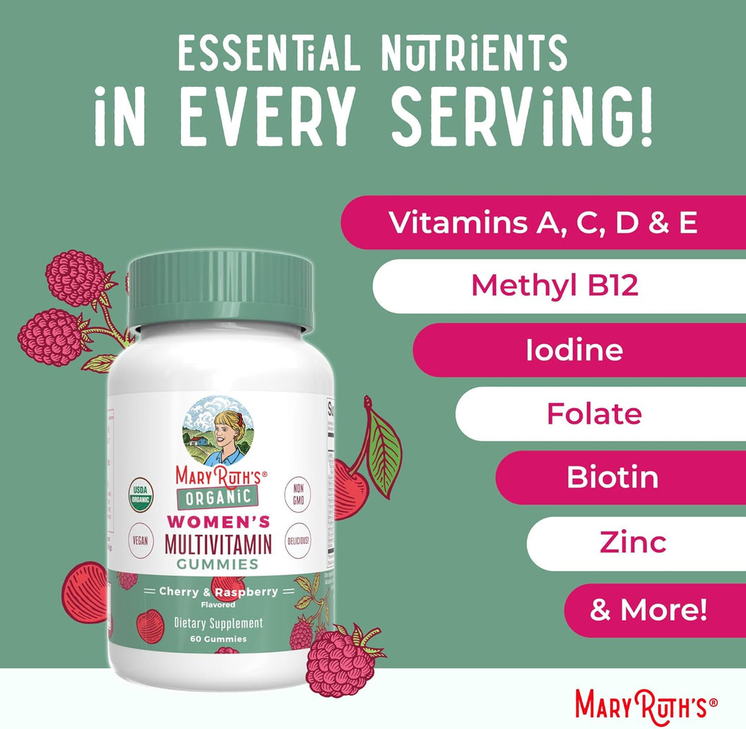 Vitaminas para mujer USDA Organic Vitaminas veganas para