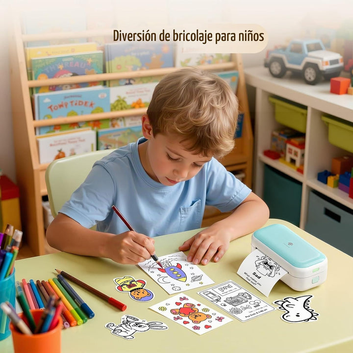 Phomemo M03C - Mini impresora de tarjetas flash, mini impresora de...